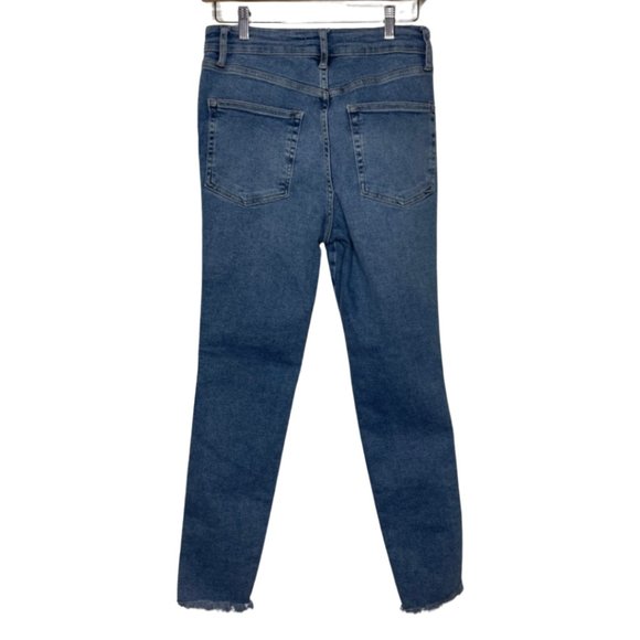 WE THE FREE | Free People High Rise Stretch Fit Raw Hem Jegging | Size 30 - Picture 7 of 13